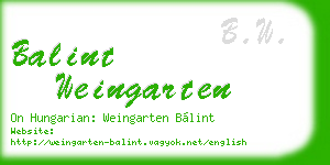 balint weingarten business card